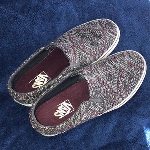 Knit Vans slip ons